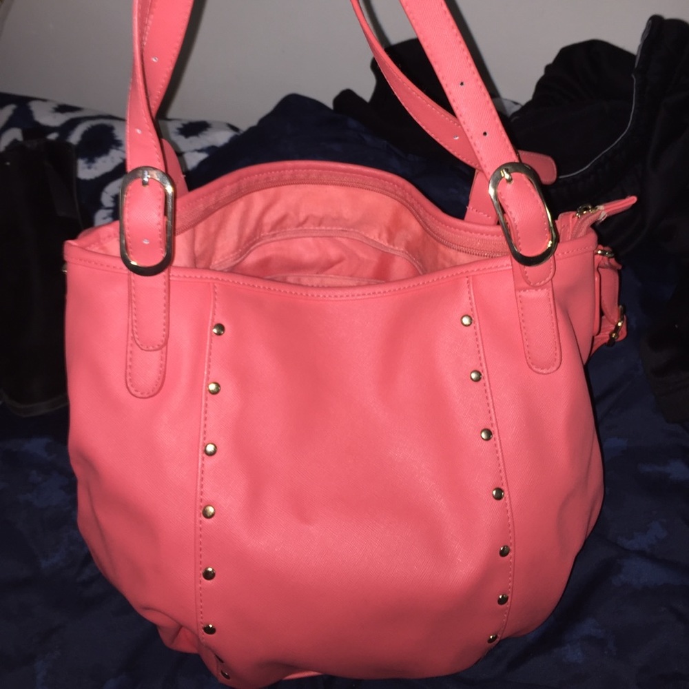 Orange tote bag